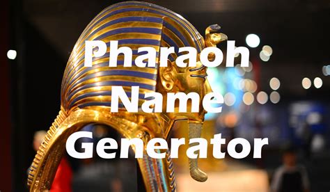 egyptian names generator|Egyptian Name Generator: Discover Pharaoh Names!.